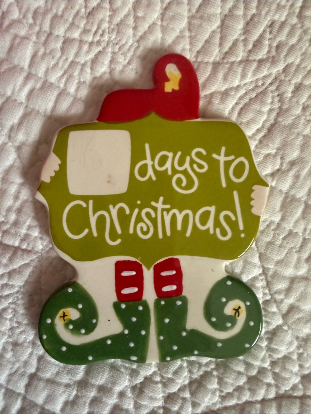 Happy Everything Holiday Elf 'Days to Christmas' Countdown mini attachment